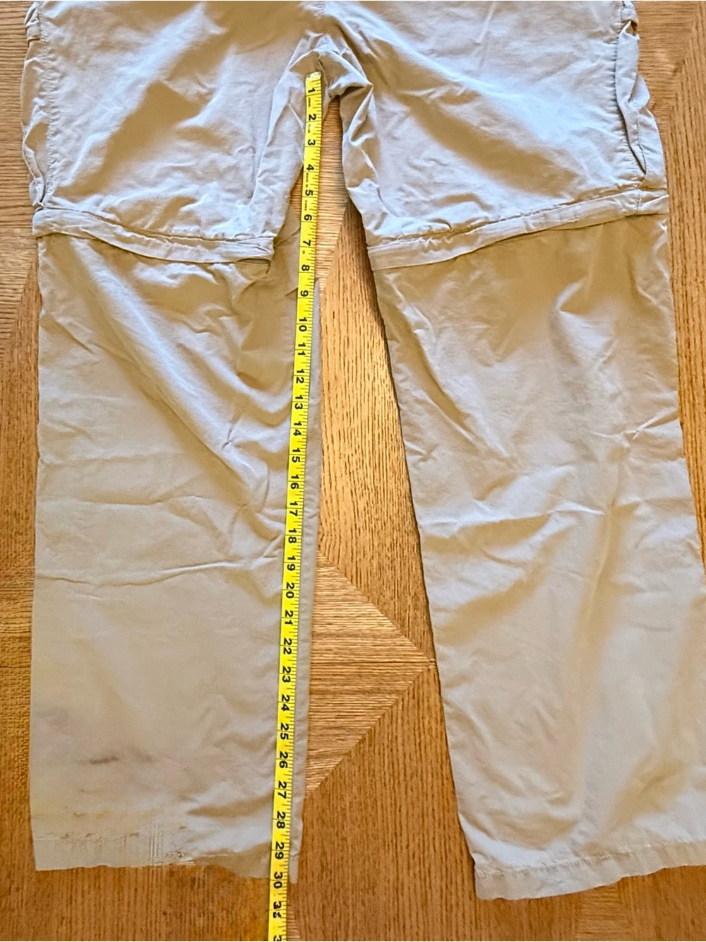 Men's Tan Timberland Five Pocket Convertible Cargo Pants to Shorts - Picture 13 of 16